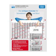 Die richtigen Kalender für Schreibtisch und Büro - 2016